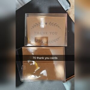 Brown Thank You Cards Set